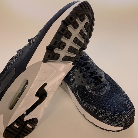 *Host Pick* Nike Air Max 90 Ultra 2.0 Flyknit College Navy (875943-401) - Picture 5 of 9